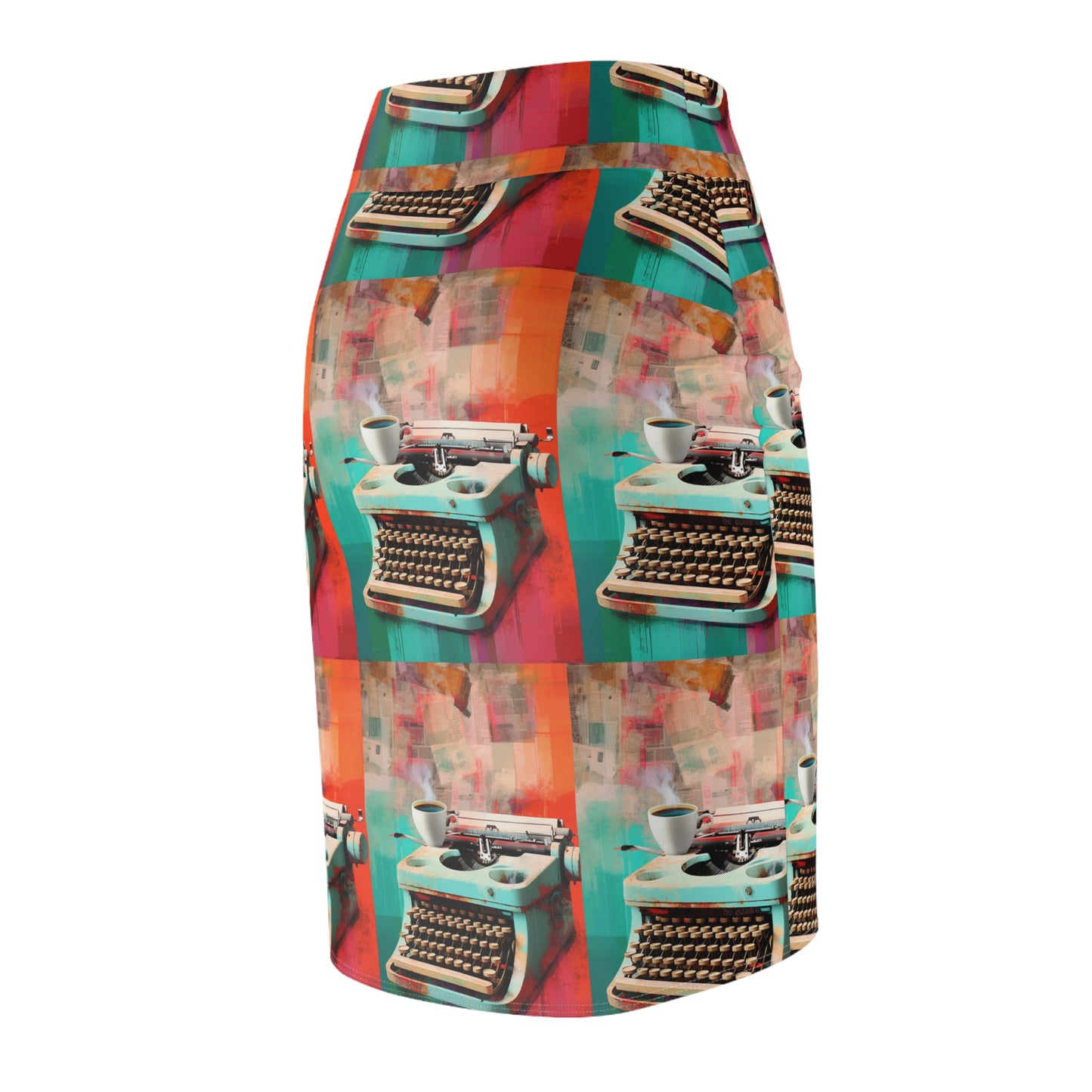 Typewriter #3 Pencil Skirt