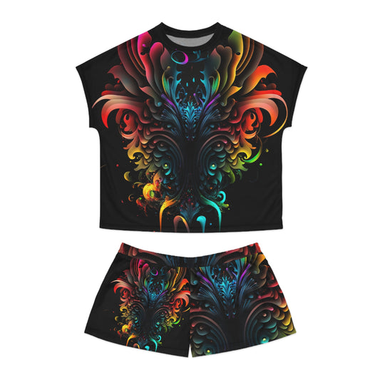 Rainbow Goth #1 Women's Short Pajama Set