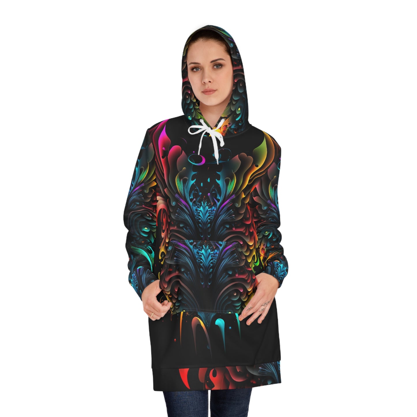 Rainbow Goth #1 Hoodie Dress
