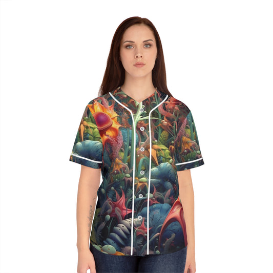 Alien Garden #2 Women's Baseball Jersey