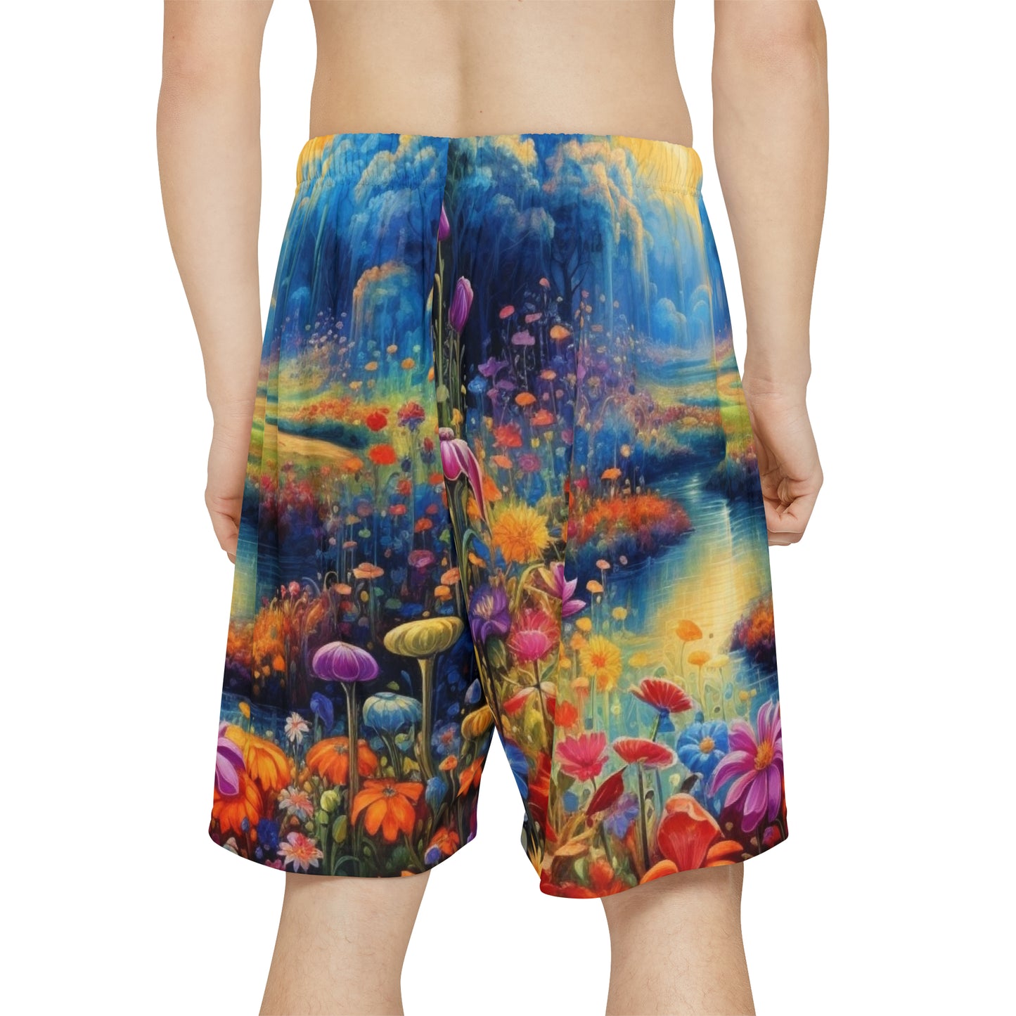 Forest Flowers #1 Men's Sports Shorts