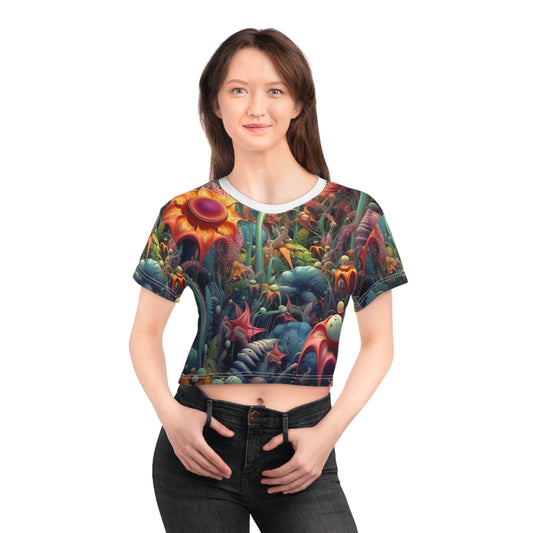 Alien Garden #2 Crop Tee