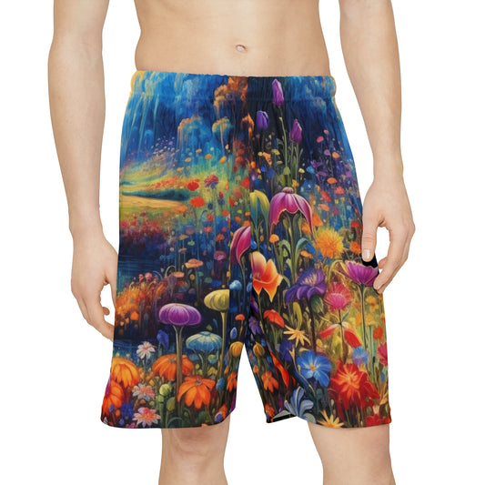 Forest Flowers #1 Men's Sports Shorts