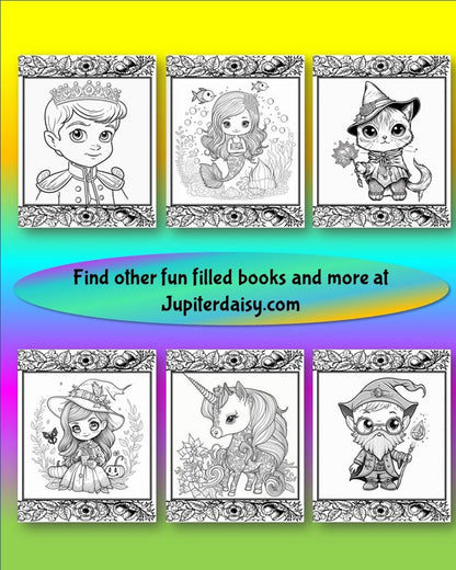 Fairy Tale Fantasy - Coloring Book - Digital Only