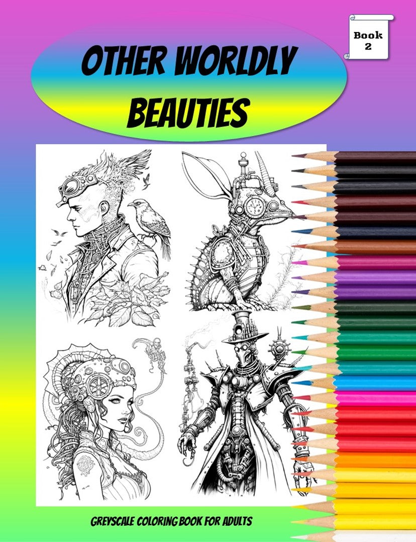 Other Worldly Beauties Series - Coloring Books - Digital Only