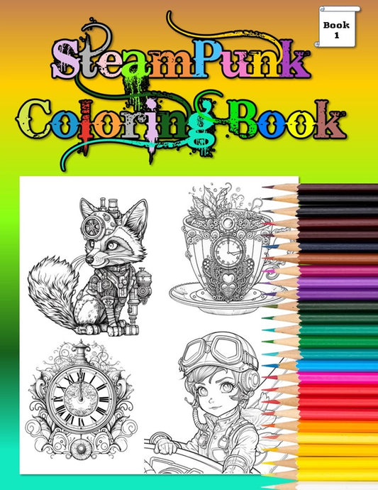 Steam Punk Series - Coloring Books