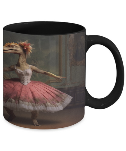 Ballet Dinosaur #2 Ceramic Mug