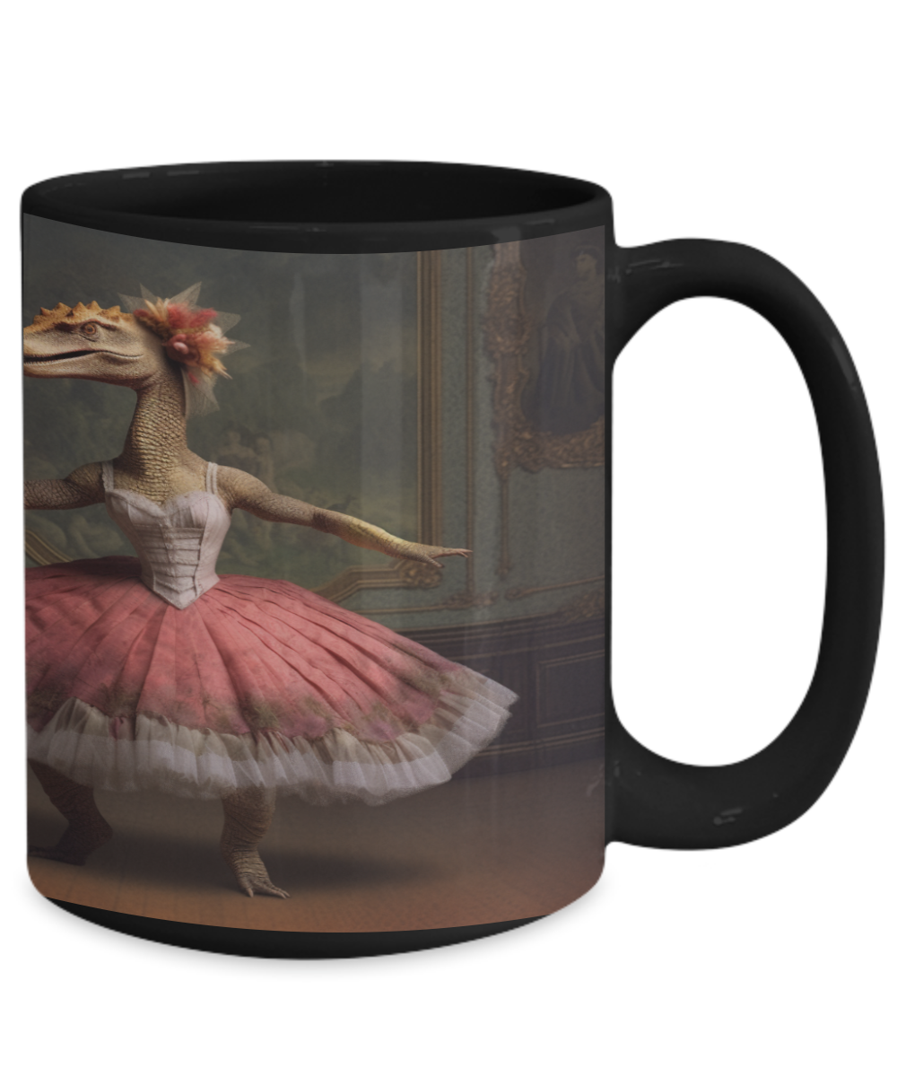 Ballet Dinosaur #2 Ceramic Mug