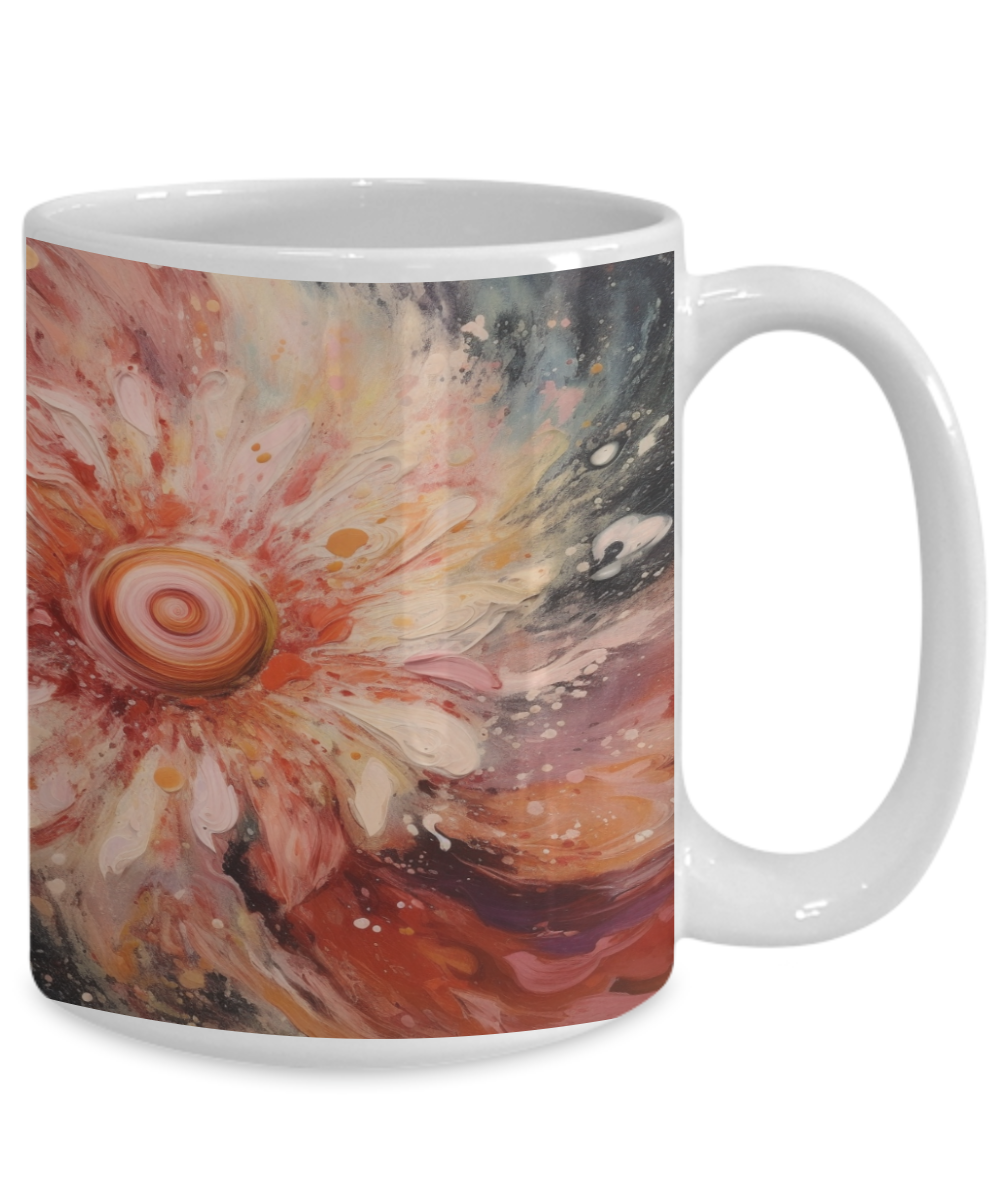 Daisy Swirls #4 Ceramic Mug