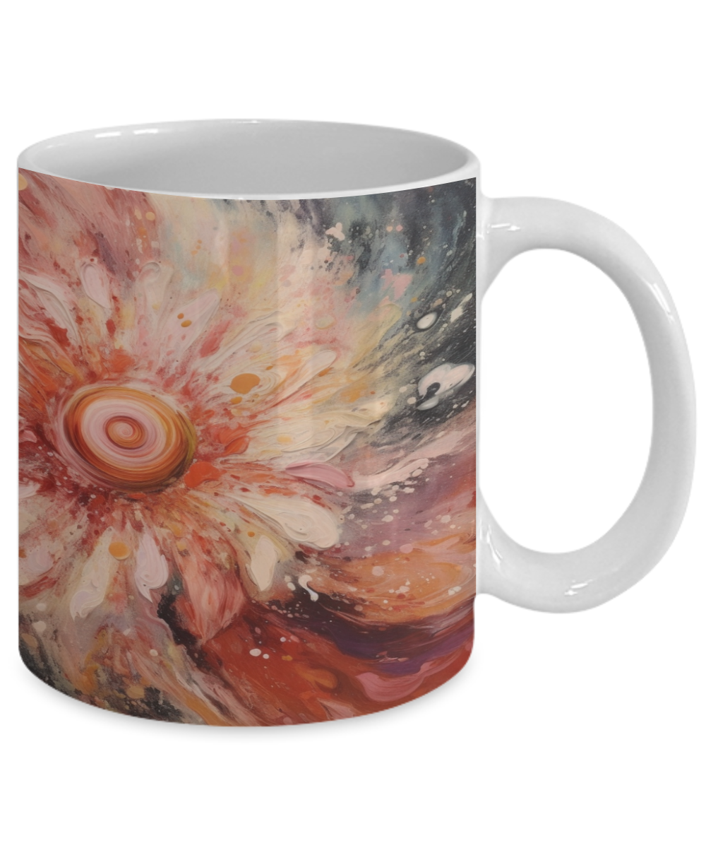 Daisy Swirls #4 Ceramic Mug