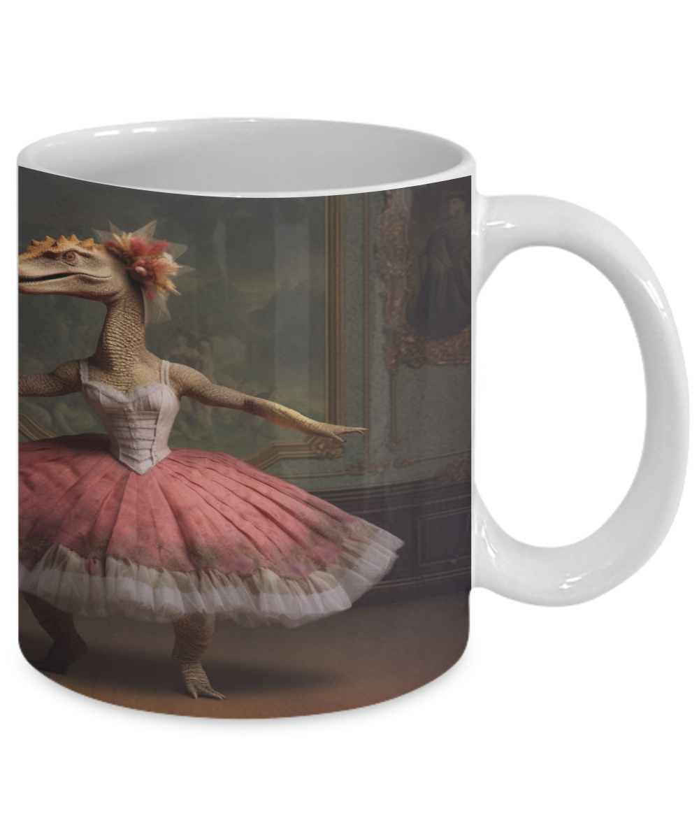 Ballet Dinosaur #2 Ceramic Mug