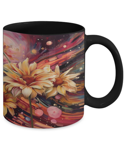 Daisy Swirls #2 Ceramic Mug