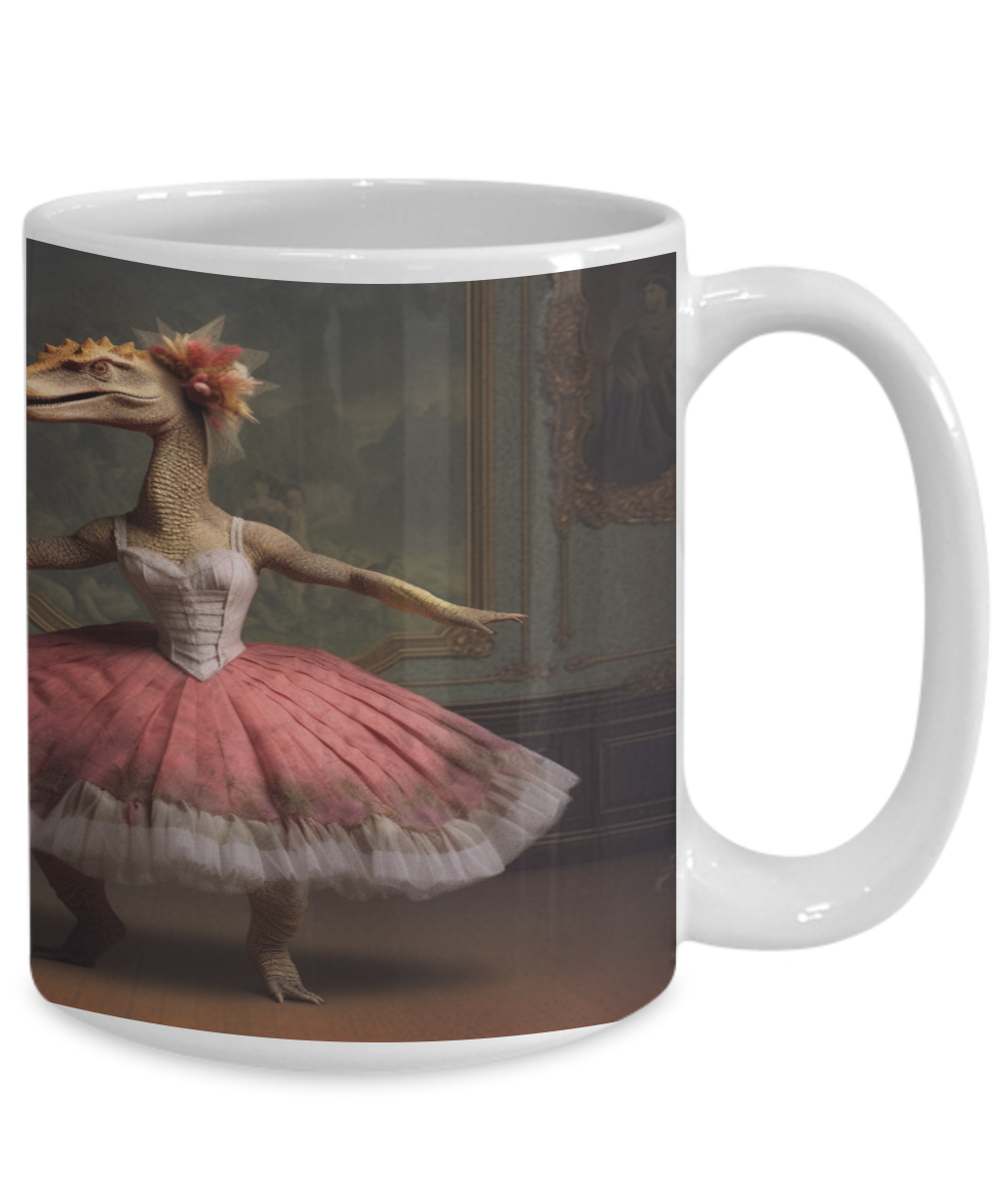 Ballet Dinosaur #2 Ceramic Mug