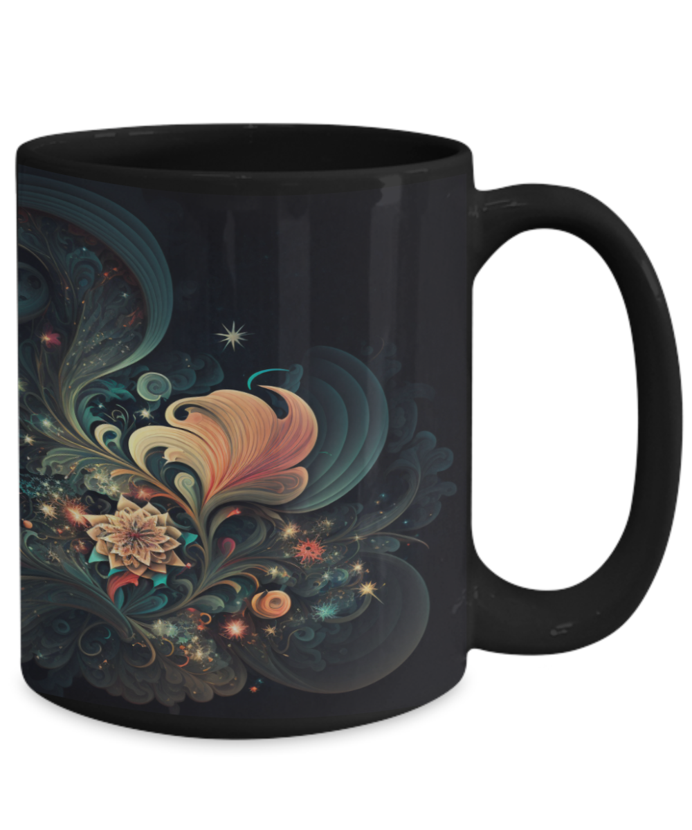 Abstract Dark #1 Ceramic Mug