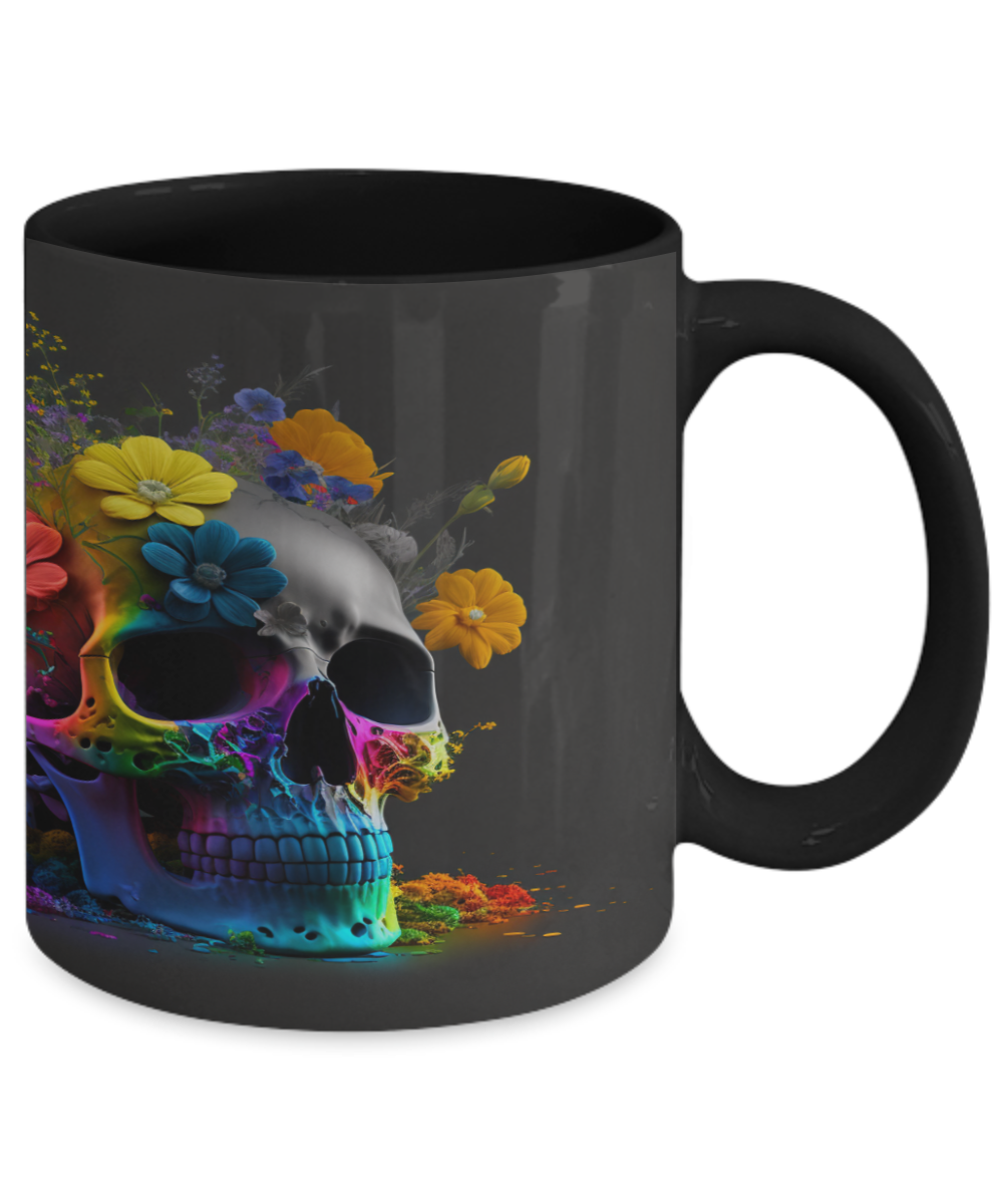 Rainbow Skull #1 Ceramic Mug