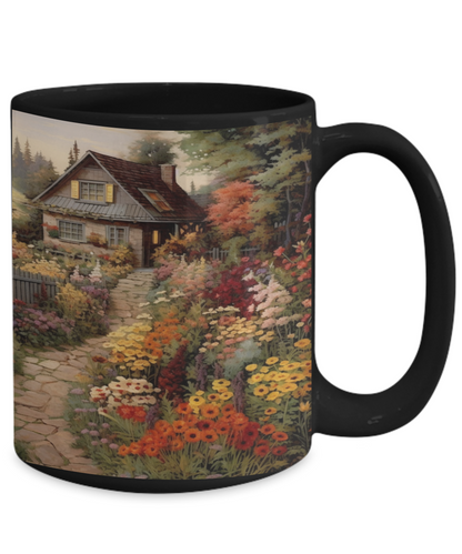 Cottage Flowers #1 Ceramic Mug