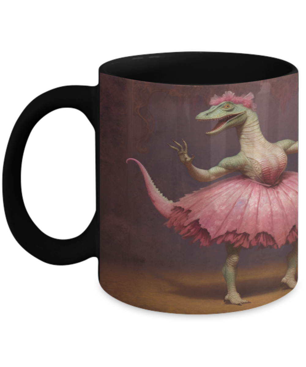 Ballet Dinosaur #4 Ceramic Mug