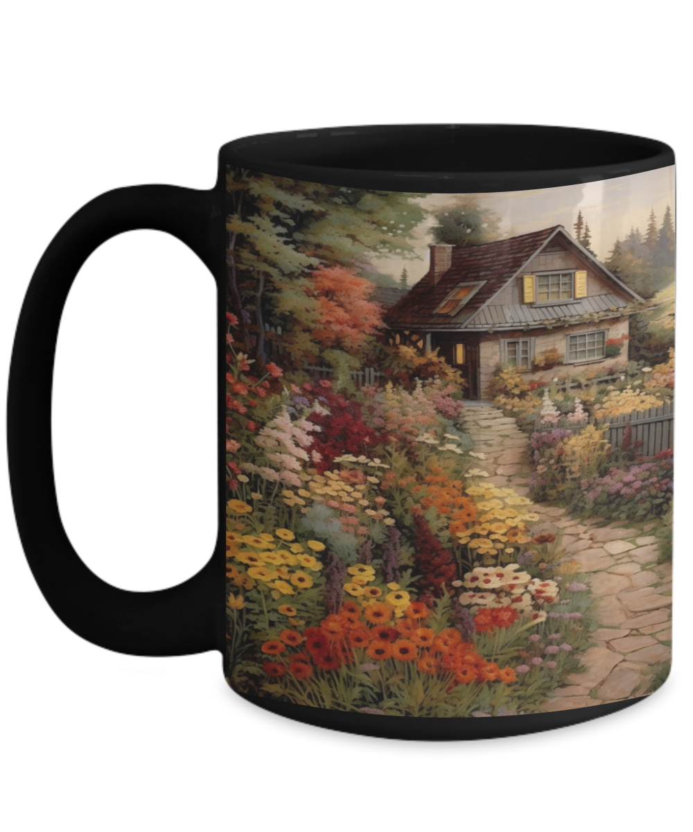 Cottage Flowers #1 Ceramic Mug