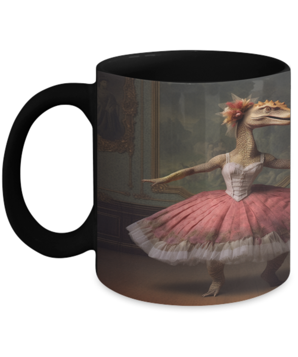 Ballet Dinosaur #2 Ceramic Mug