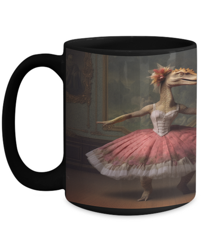 Ballet Dinosaur #2 Ceramic Mug