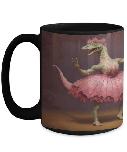Ballet Dinosaur #4 Ceramic Mug