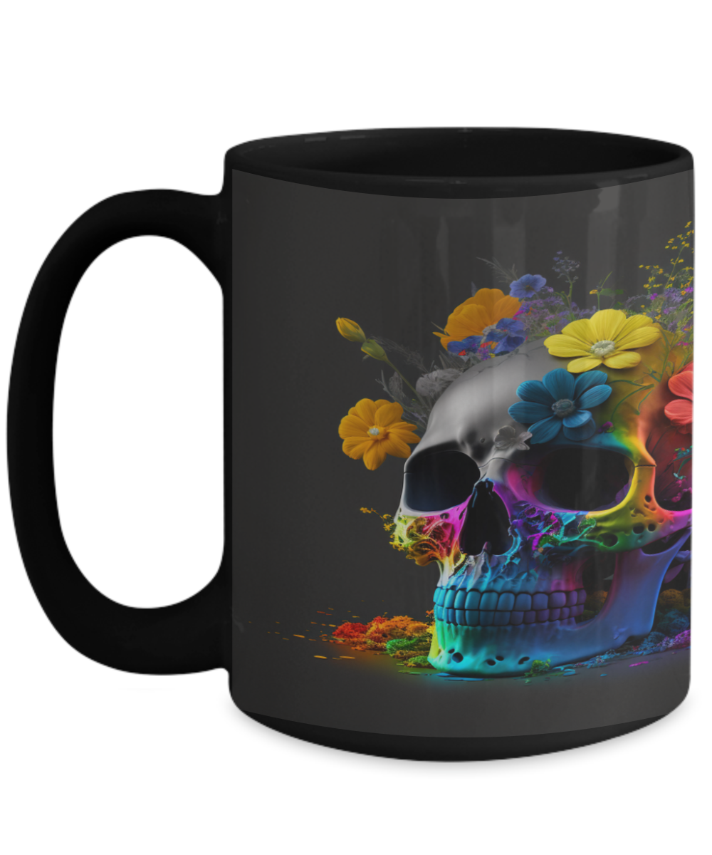 Rainbow Skull #1 Ceramic Mug