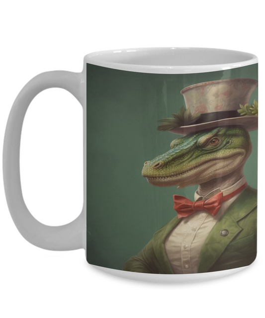 Dapper Dino Gentlemen #4 Ceramic Mug