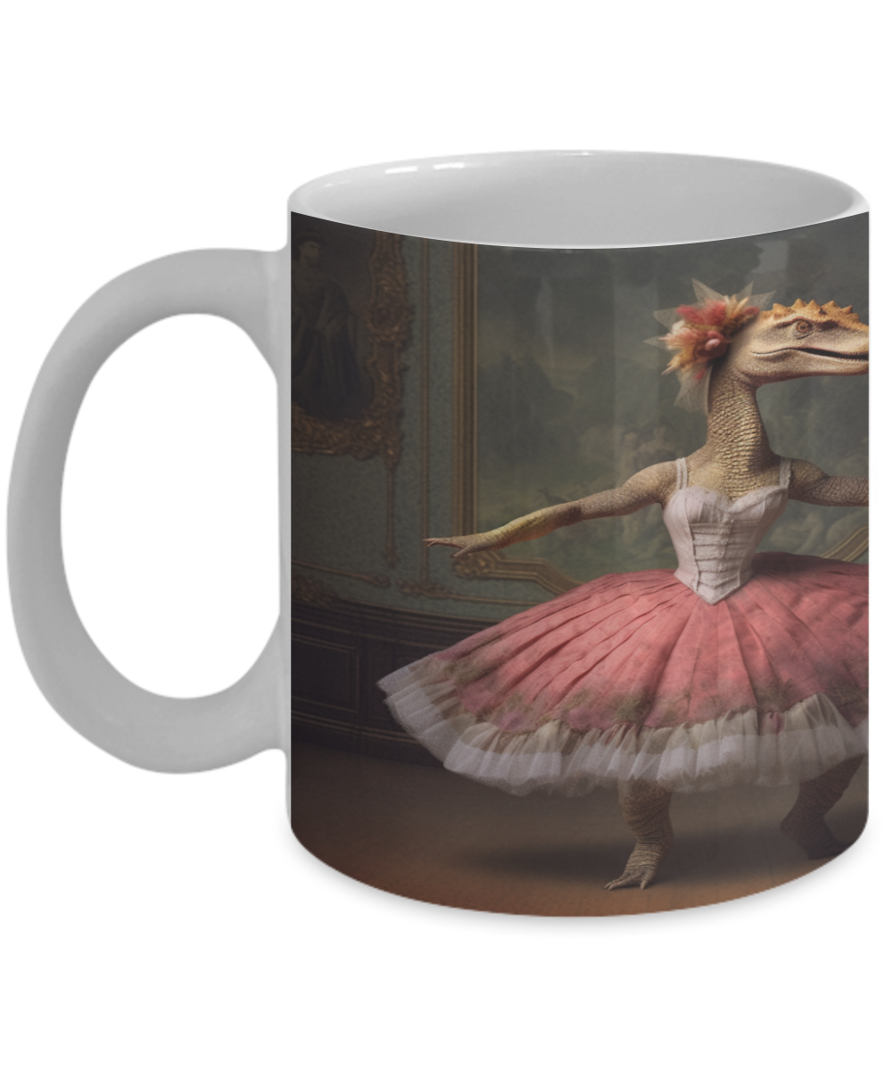 Ballet Dinosaur #2 Ceramic Mug