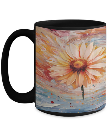 Daisy Swirls #1 Ceramic Mug