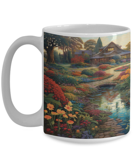 Cottage Flowers #2 Ceramic Mug