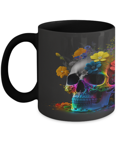 Rainbow Skull #1 Ceramic Mug