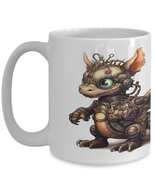 Baby Dragon #1 Steam Punk Ceramic Mug