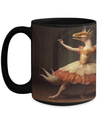 Ballet Dinosaur #1 Ceramic Mug